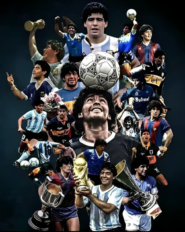 والپیپر مارادونا با طراحی هنری و کیفیت 4K