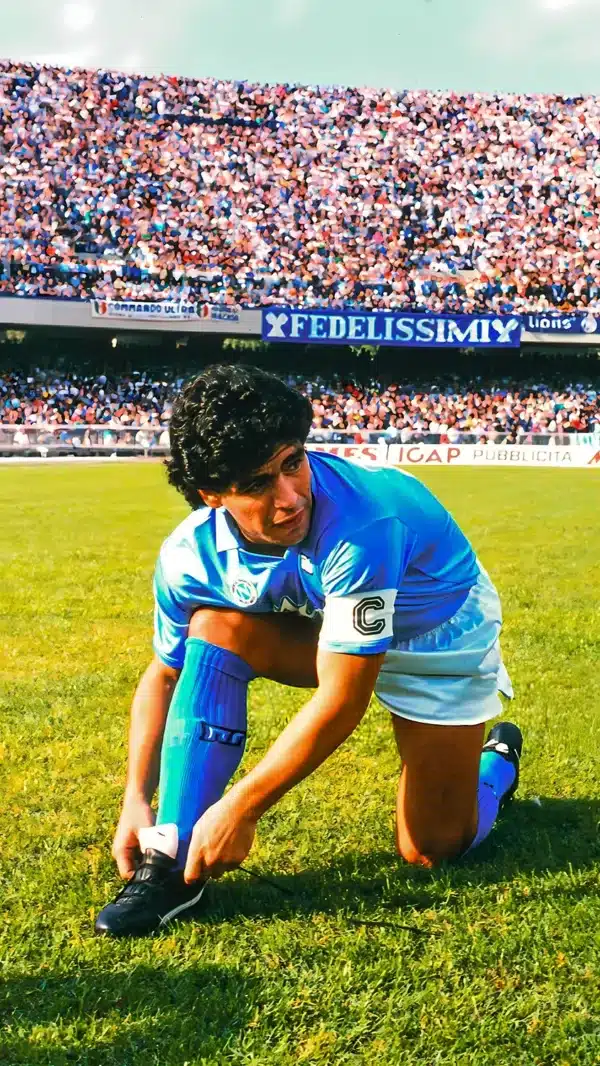 تصویر مارادونا در لحظه گل افسانه‌ای به انگلیس