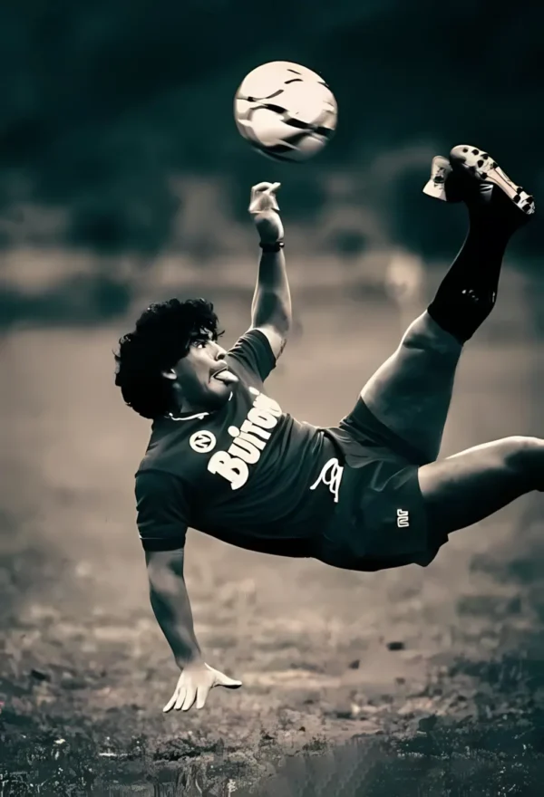 تصویر مارادونا در لحظه گل افسانه‌ای به انگلیس