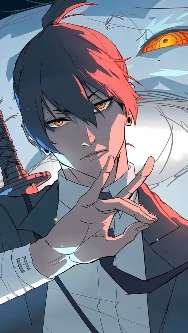 والپیپر مرد اره ای آکی