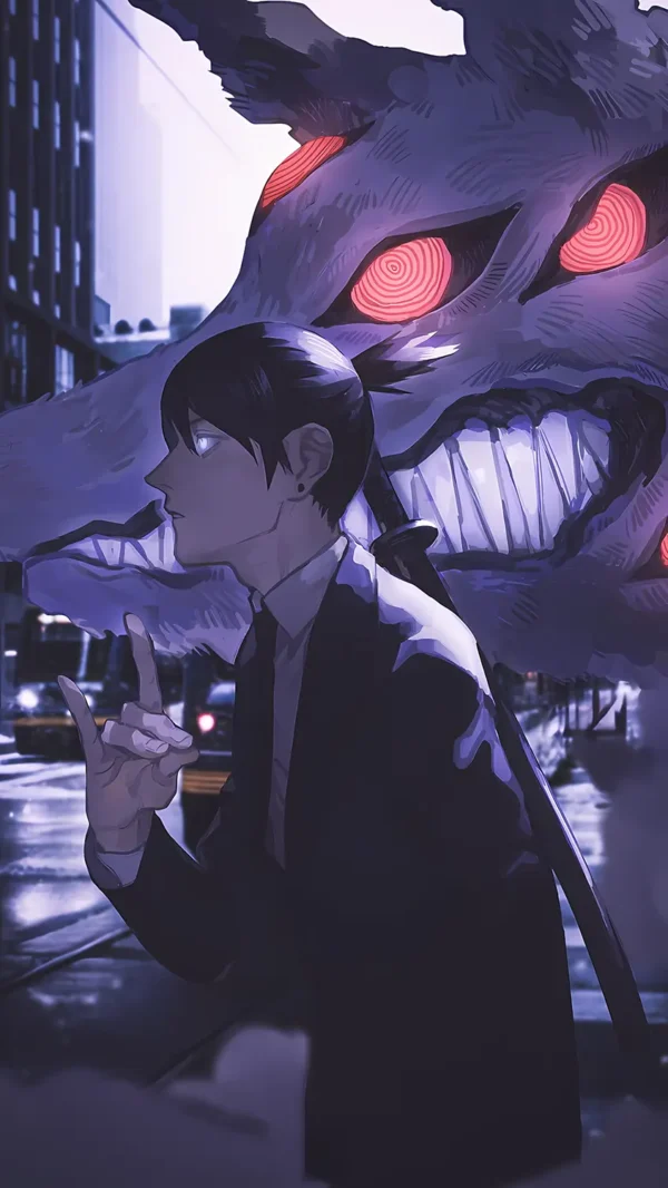 والپیپر مرد اره ای آکی