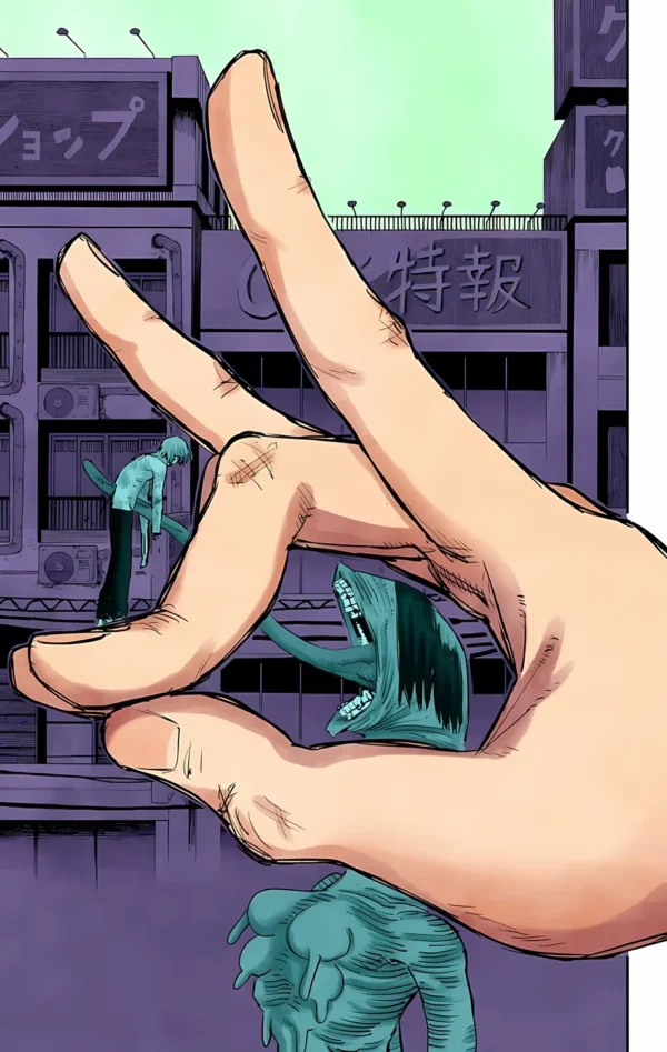 والپیپر مرد اره ای آکی