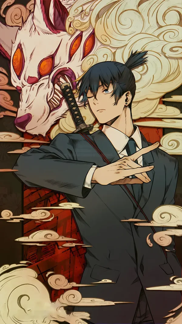 والپیپر مرد اره ای آکی