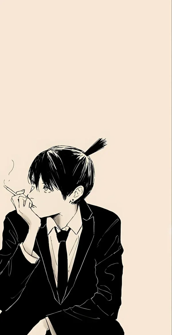 والپیپر مرد اره ای آکی