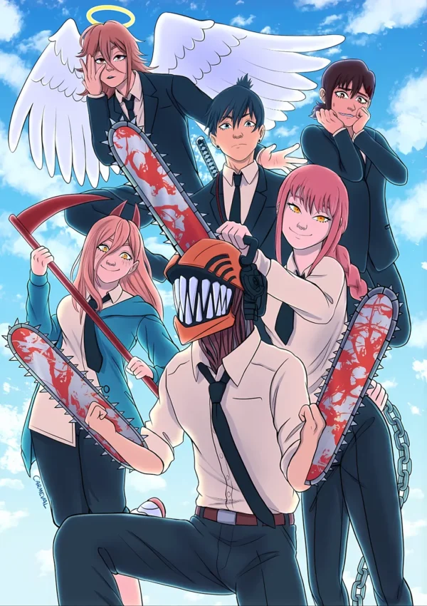 والپیپر مرد اره ای گروهی