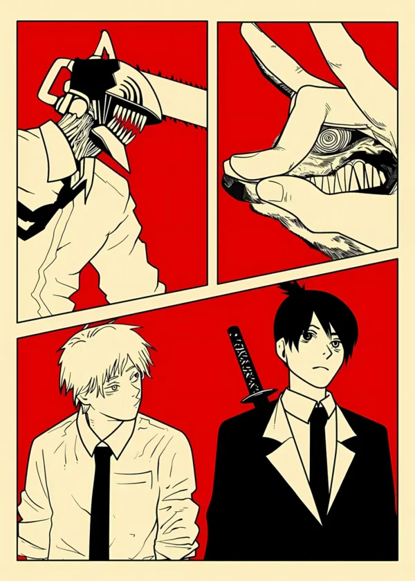 والپیپر مرد اره ای گروهی