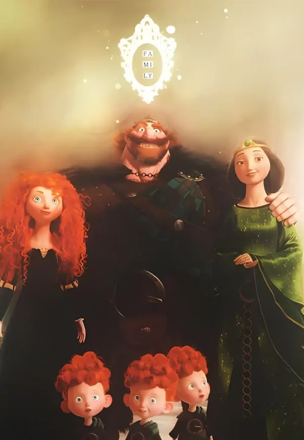 پوستر انیمیشن دلاور با حضور تمام شخصیت‌ها