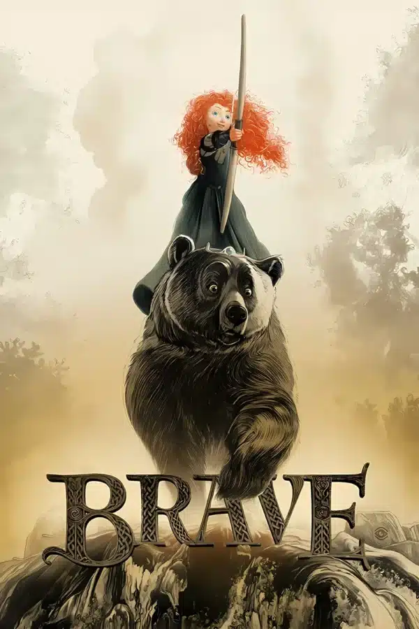 پوستر انیمیشن دلاور با حضور تمام شخصیت‌ها