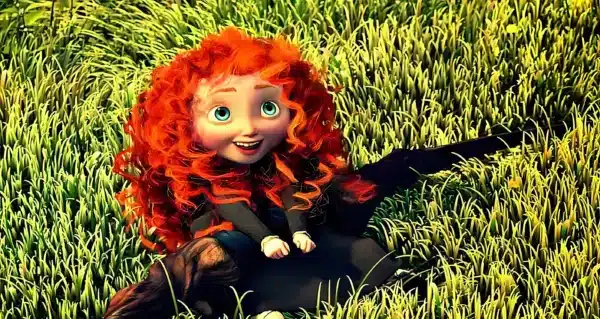 تصویر زمینه از مریدا با موهای نارنجی و تیر و کمانش