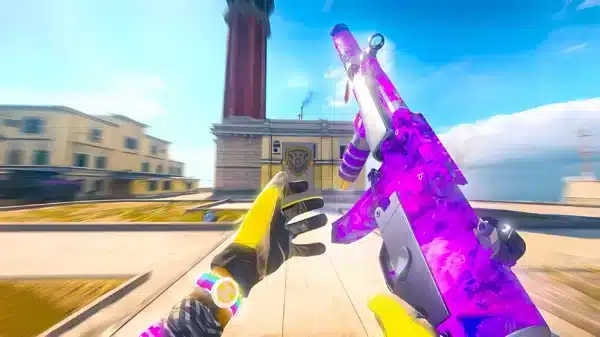 تصویر گرافیکی اسکین متیک و تفنگ خاص در کالاف موبایل