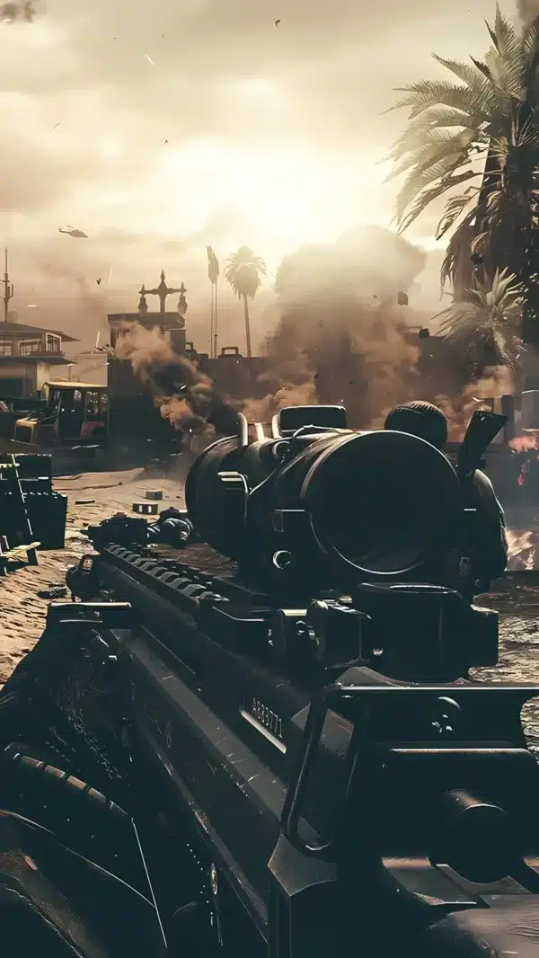 پس زمینه از صحنات هیجان انگیز بازی کالاف دیوتی