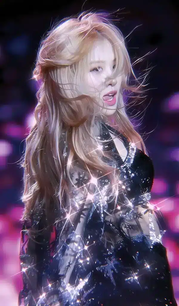 عکس رزی بلک پینک با موهای بلوند