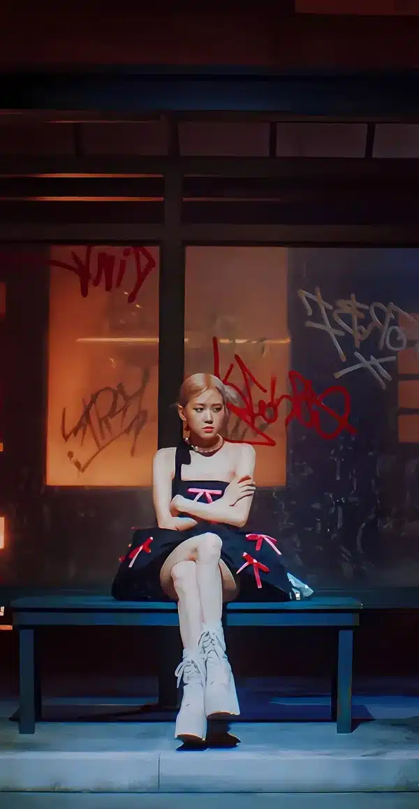 عکس رزی بلک پینک با موهای بلوند