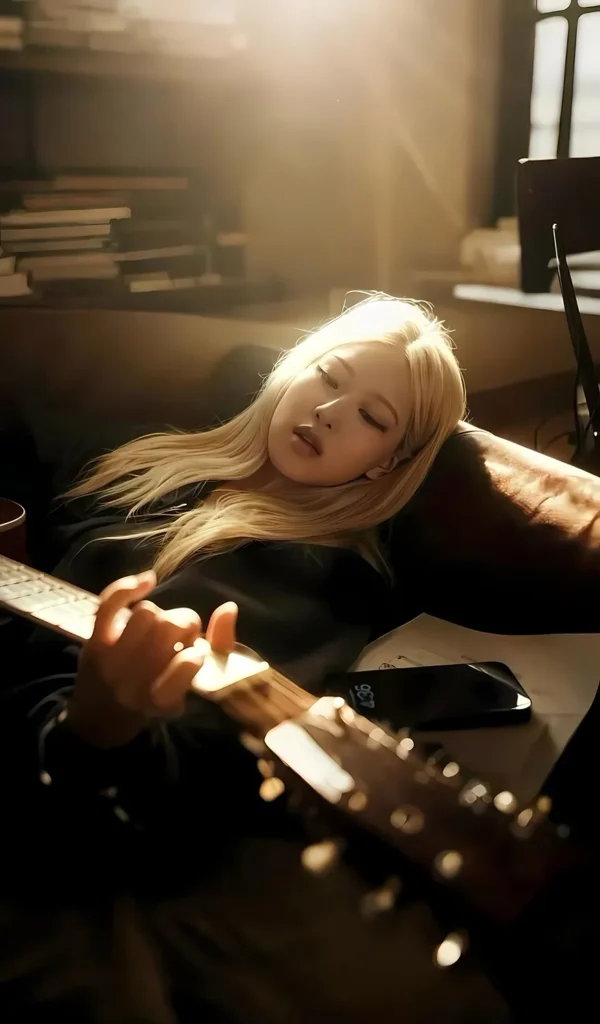 عکس رزی بلک پینک با موهای بلوند