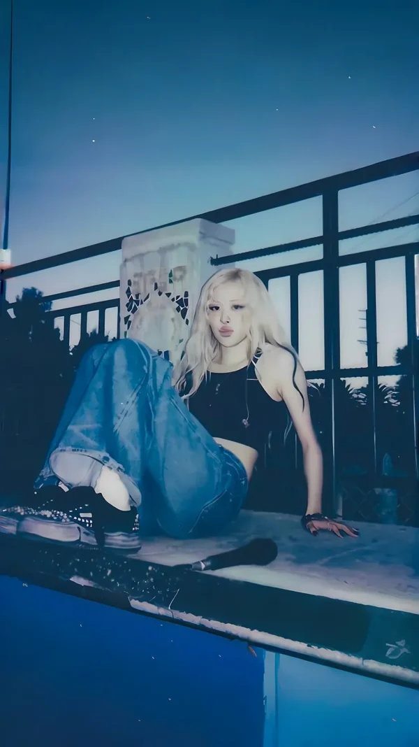 عکس رزی بلک پینک با موهای بلوند