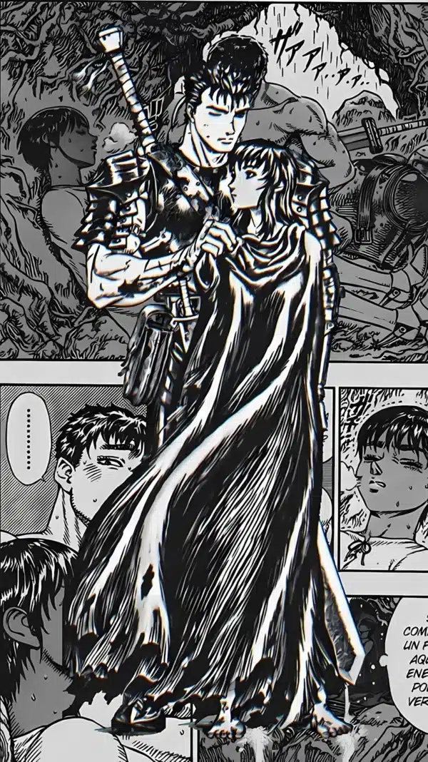 والپیپر برزرک سبک مانگا سیاه و سفید