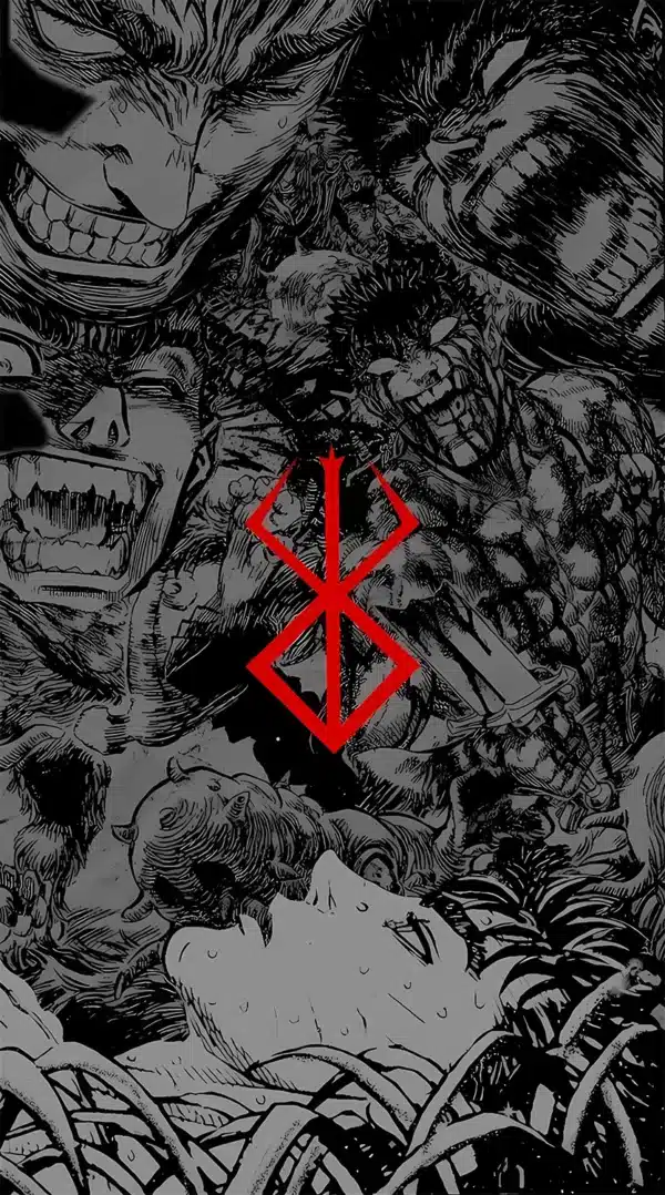 والپیپر برزرک سبک مانگا سیاه و سفید