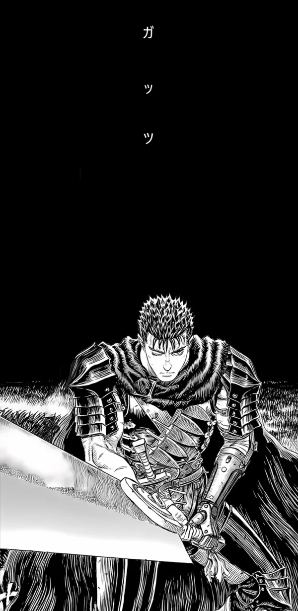 والپیپر برزرک سبک مانگا سیاه و سفید