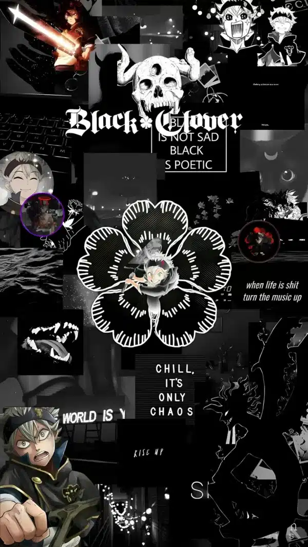 والپیپر بلک کلاور حالت شیطانی آستا با شمشیر