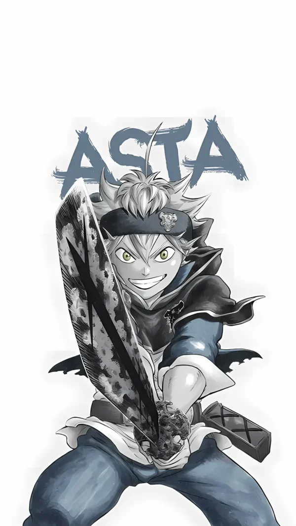 والپیپر بلک کلاور حالت شیطانی آستا با شمشیر