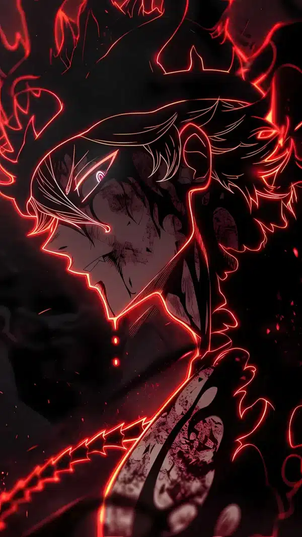 والپیپر بلک کلاور حالت شیطانی آستا با شمشیر