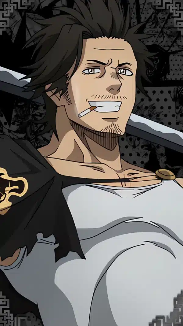 والپیپر بلک کلاور کاپیتان یامی شمشیر به دست