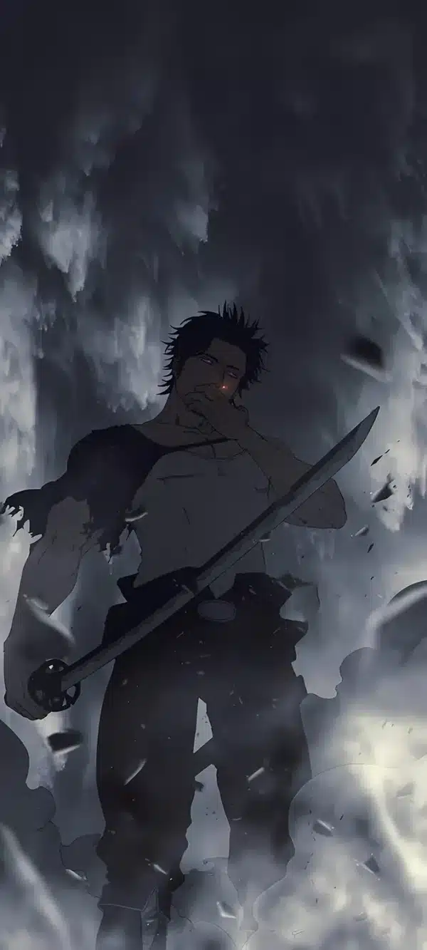 والپیپر بلک کلاور کاپیتان یامی شمشیر به دست