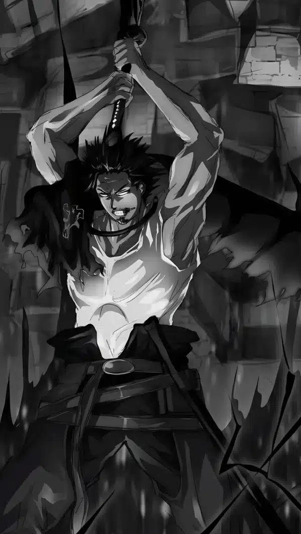 والپیپر بلک کلاور کاپیتان یامی شمشیر به دست