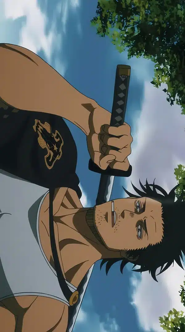 والپیپر بلک کلاور کاپیتان یامی شمشیر به دست