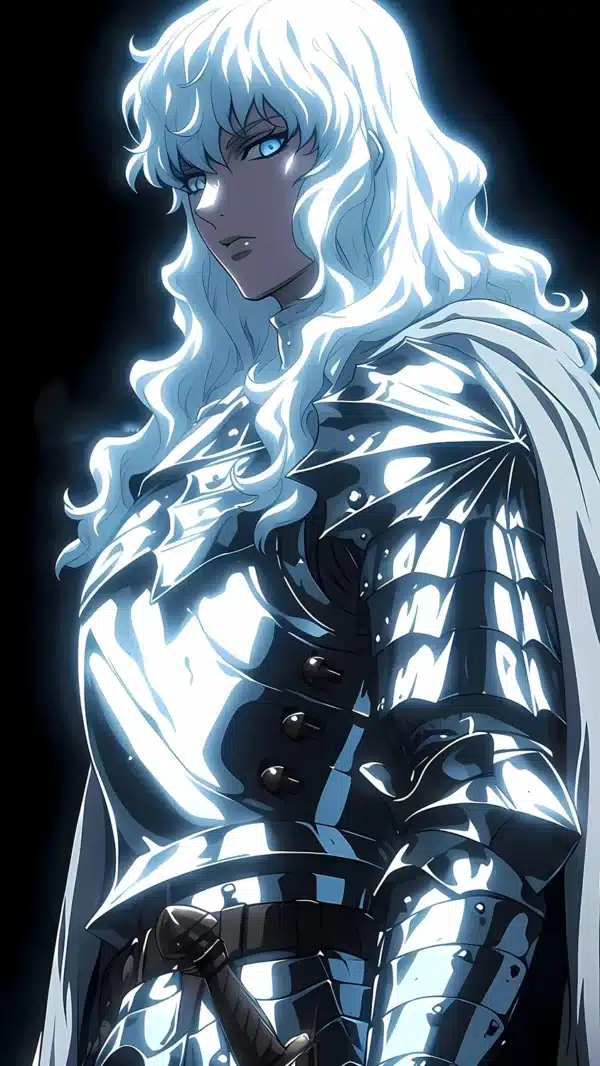والپیپر برزرک شخصیت گریفیث با زره سفید