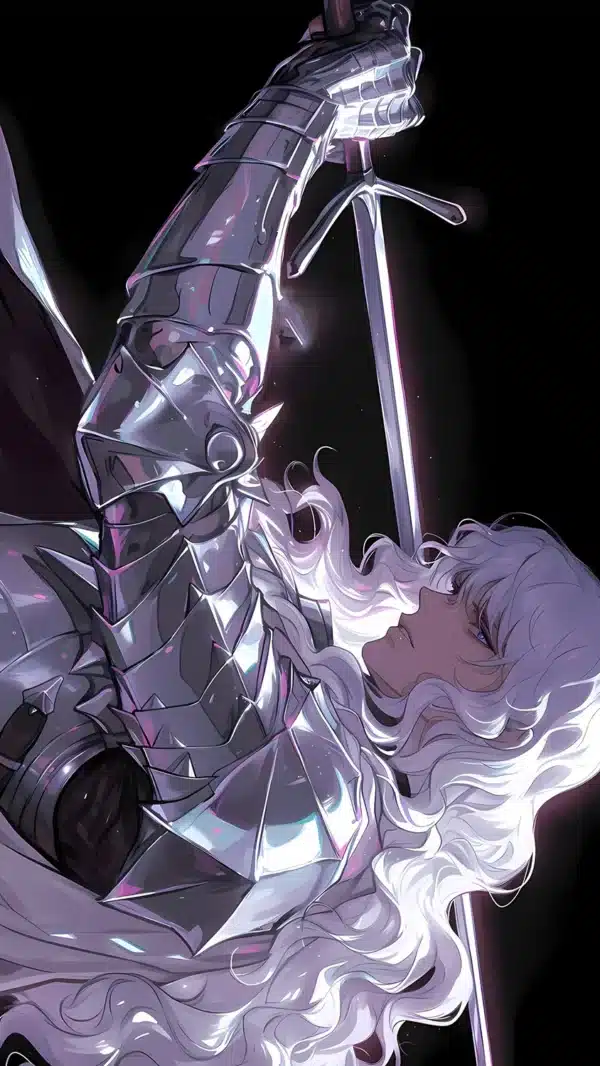 والپیپر برزرک شخصیت گریفیث با زره سفید