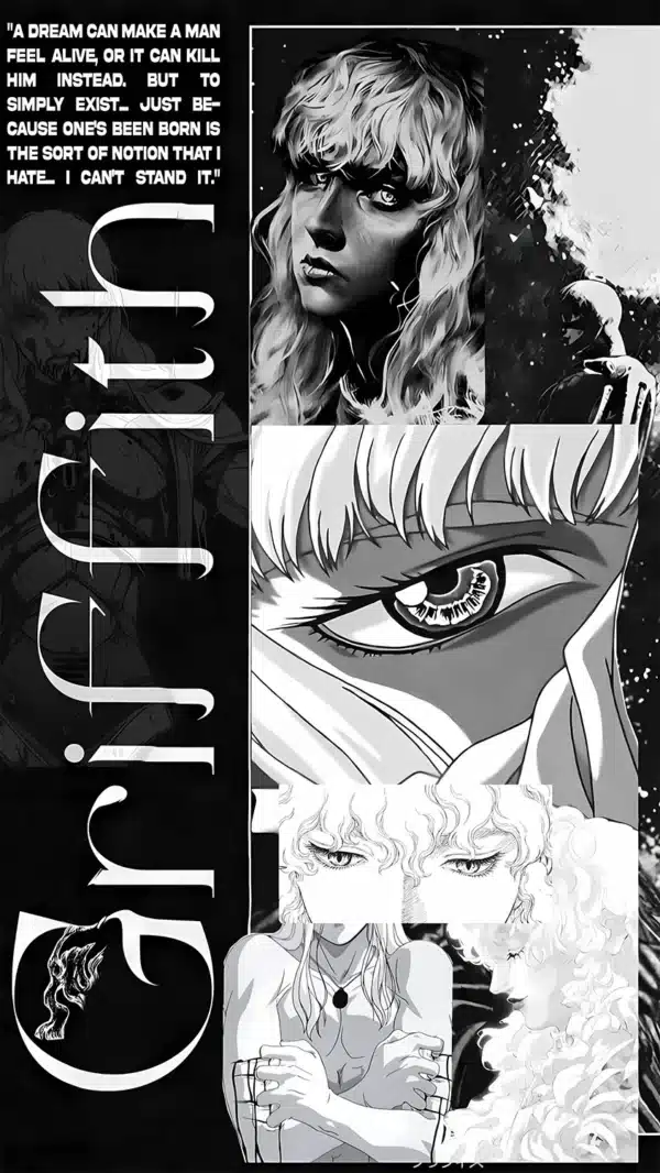 والپیپر برزرک شخصیت گریفیث با زره سفید