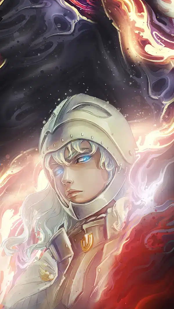 والپیپر برزرک شخصیت گریفیث با زره سفید