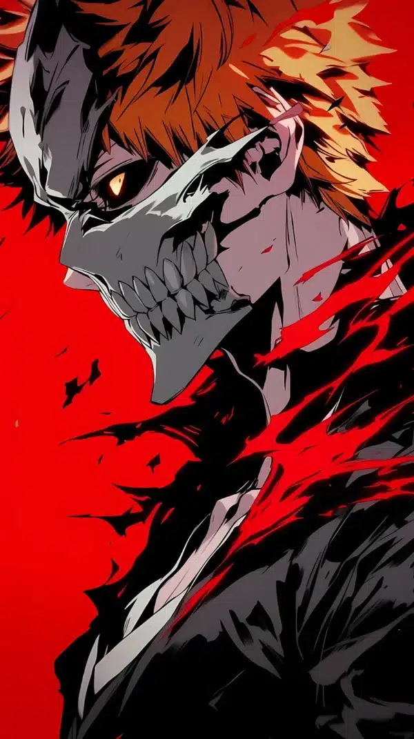 والپیپر بلیچ ایچیکو کوروساکی با موهای نارنجی