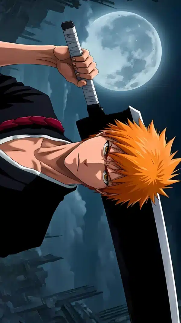 والپیپر بلیچ ایچیکو کوروساکی با موهای نارنجی