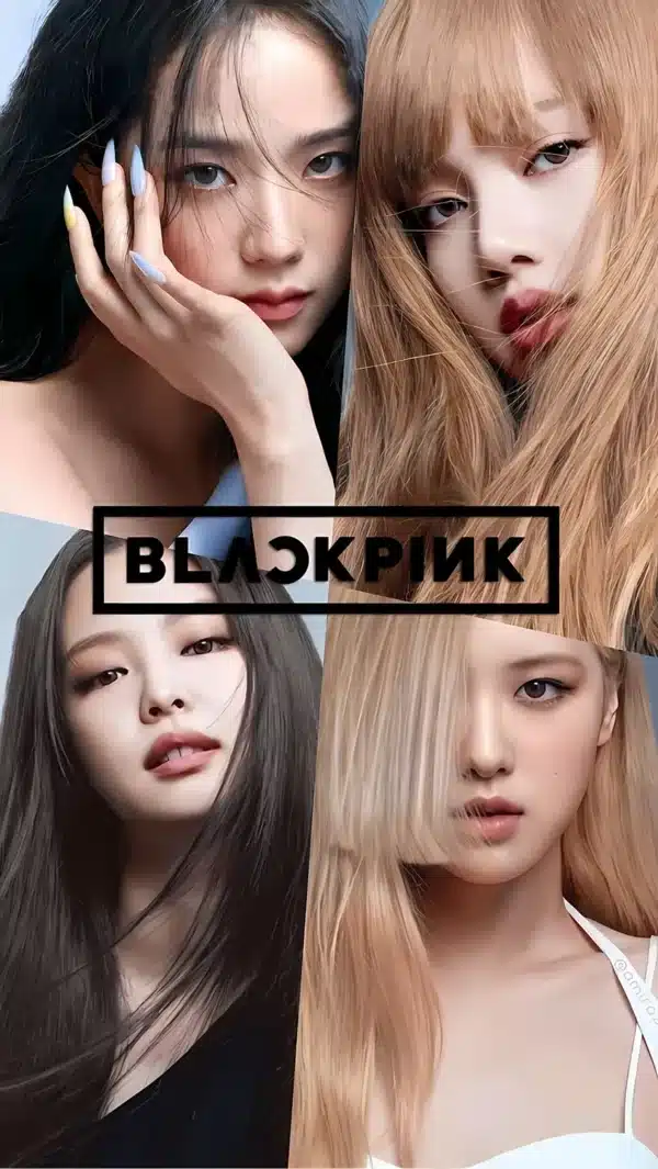 والپیپر بلک پینک عکس گروهی چهار نفره