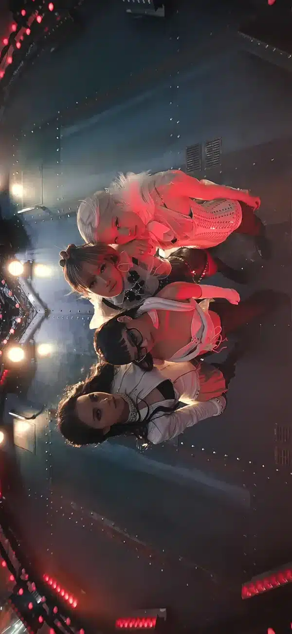 والپیپر بلک پینک عکس گروهی چهار نفره