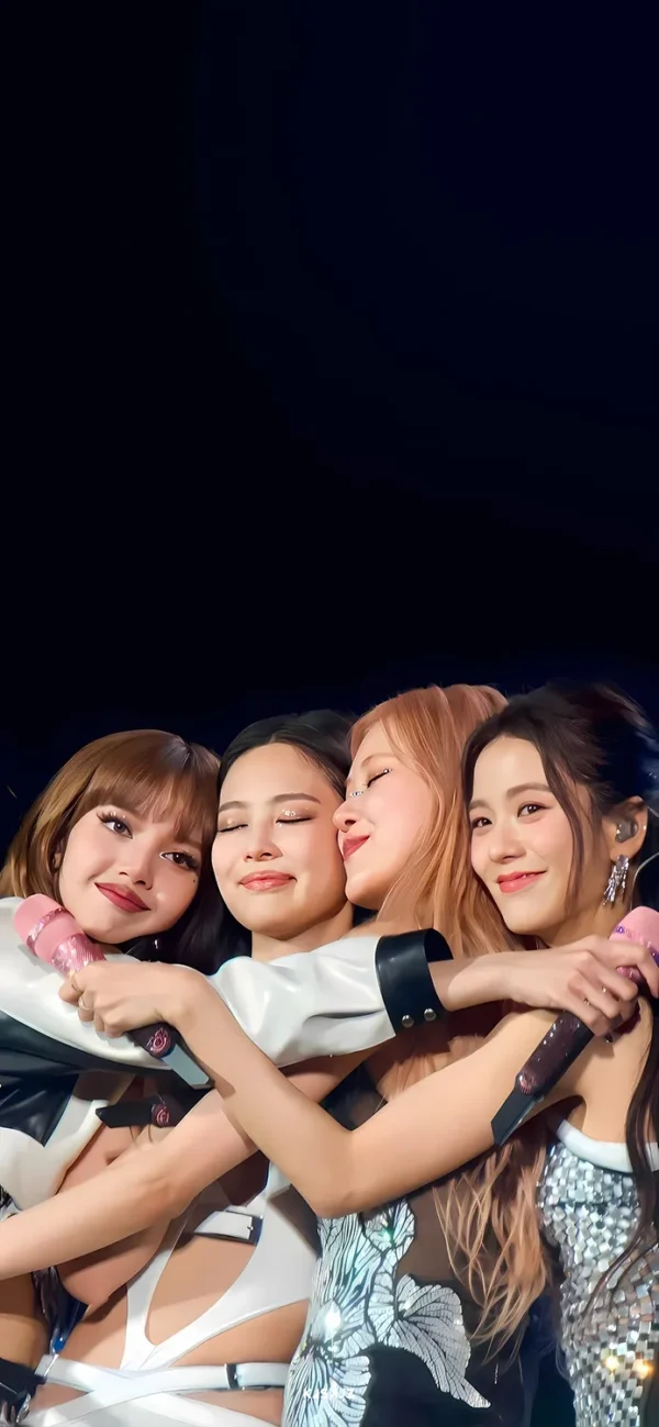 والپیپر بلک پینک عکس گروهی چهار نفره