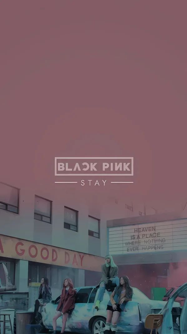 والپیپر بلک پینک عکس گروهی چهار نفره