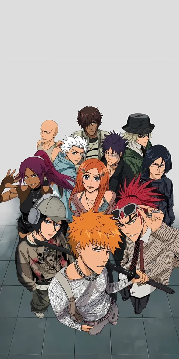 والپیپر اعضای انیمه بلیچ در یه قاب